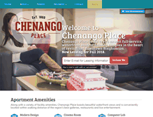 Tablet Screenshot of chenangoplace.com